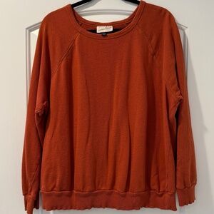 Universal Thread Goods Co. Orange Pullover Sweatshirt